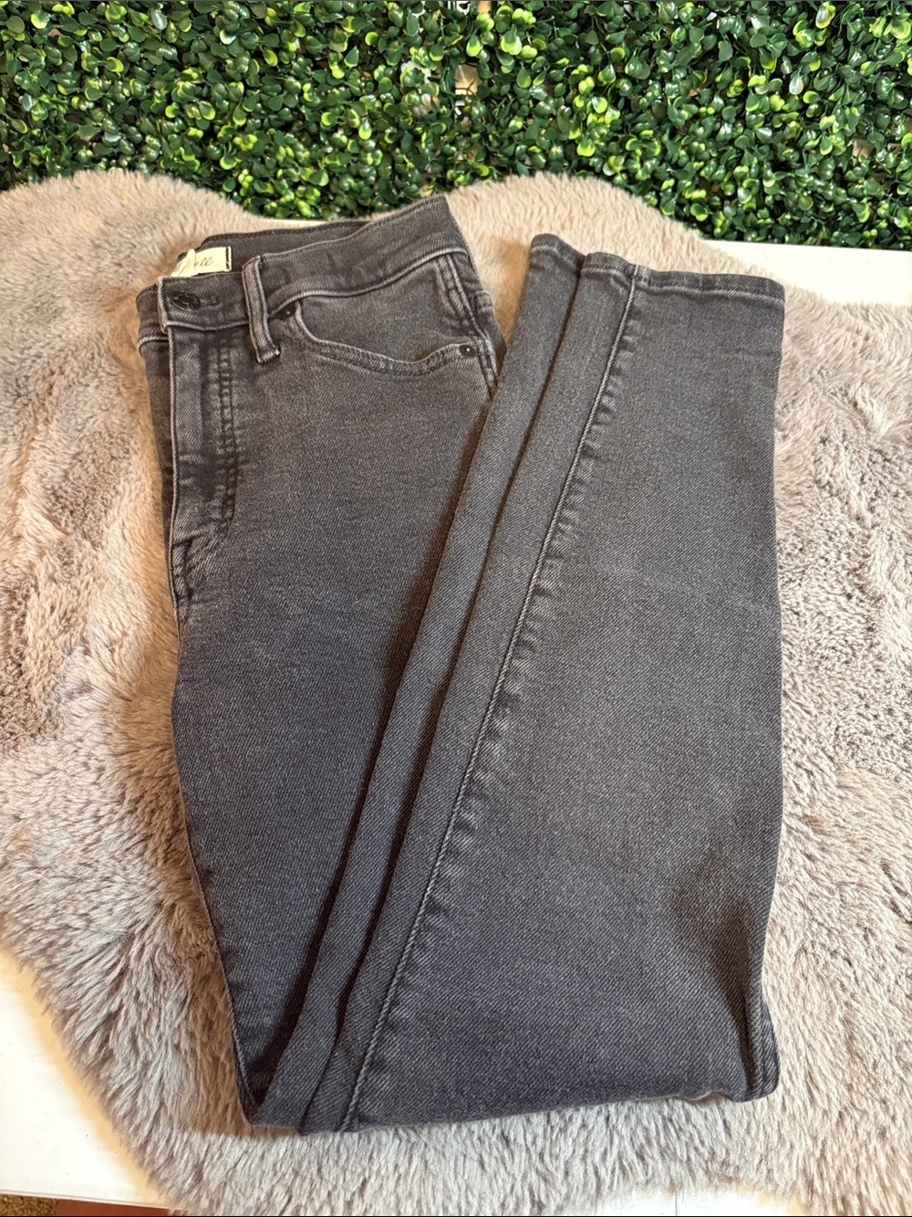 Madewell Washed Black Skinny Jeans Size 28